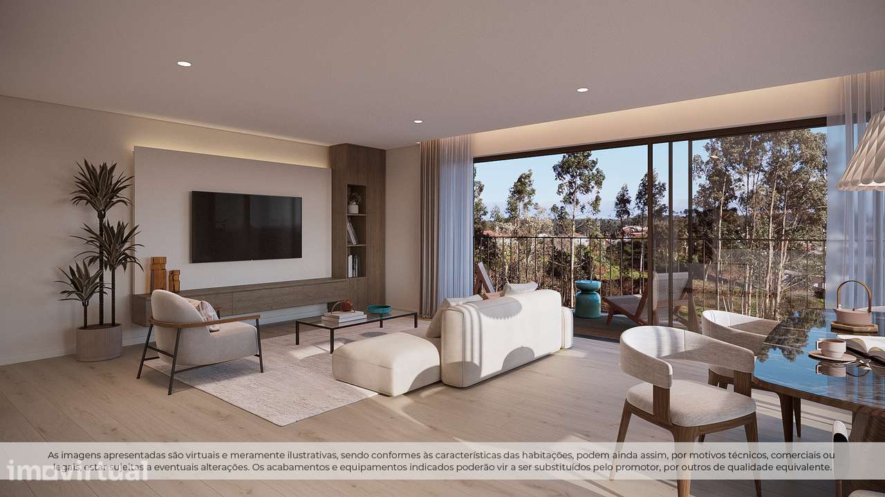 Apartamento T1 Novo com varanda e garagem em São Félix - Grande imagem: 2/14