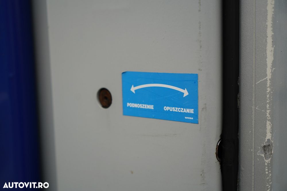 Wecon REMORCA - 7,7 M / AXĂ CULISANTĂ / ACOPERIȘ CULISANT / ȘINGURI CĂRUCIOR / SAF - 19