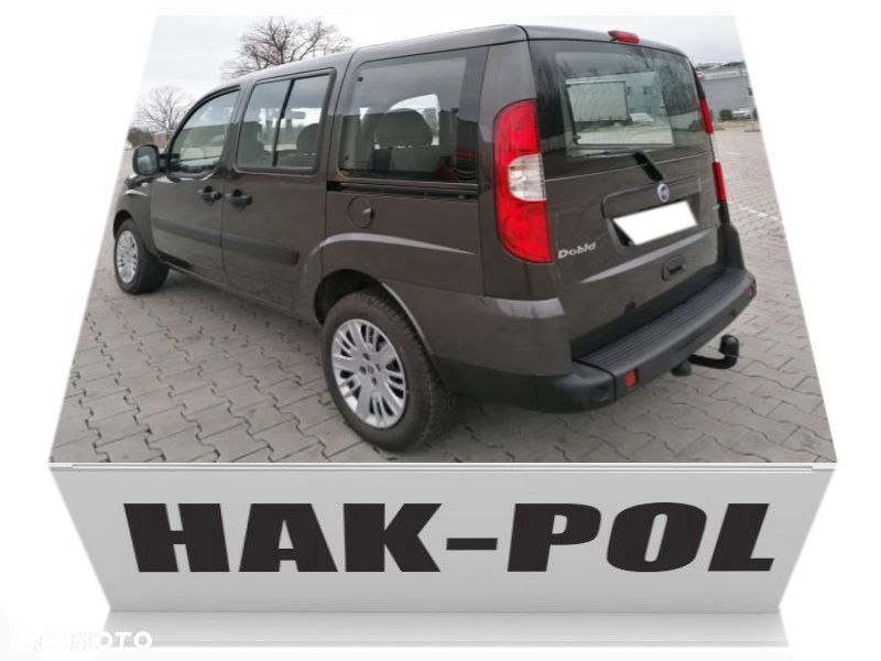 HAK HOLOWNICZY + MODUŁ + WIĄZKA + GNIAZDO + ADAPTER 7PIN/13P FIAT DOBLO L1 L2 FL od2000 - 12