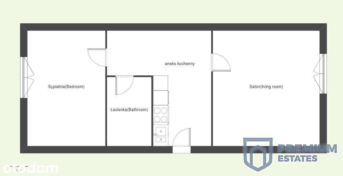 klimatyczne 2 oddzielne pokoje 50 m2-Stare Miasto