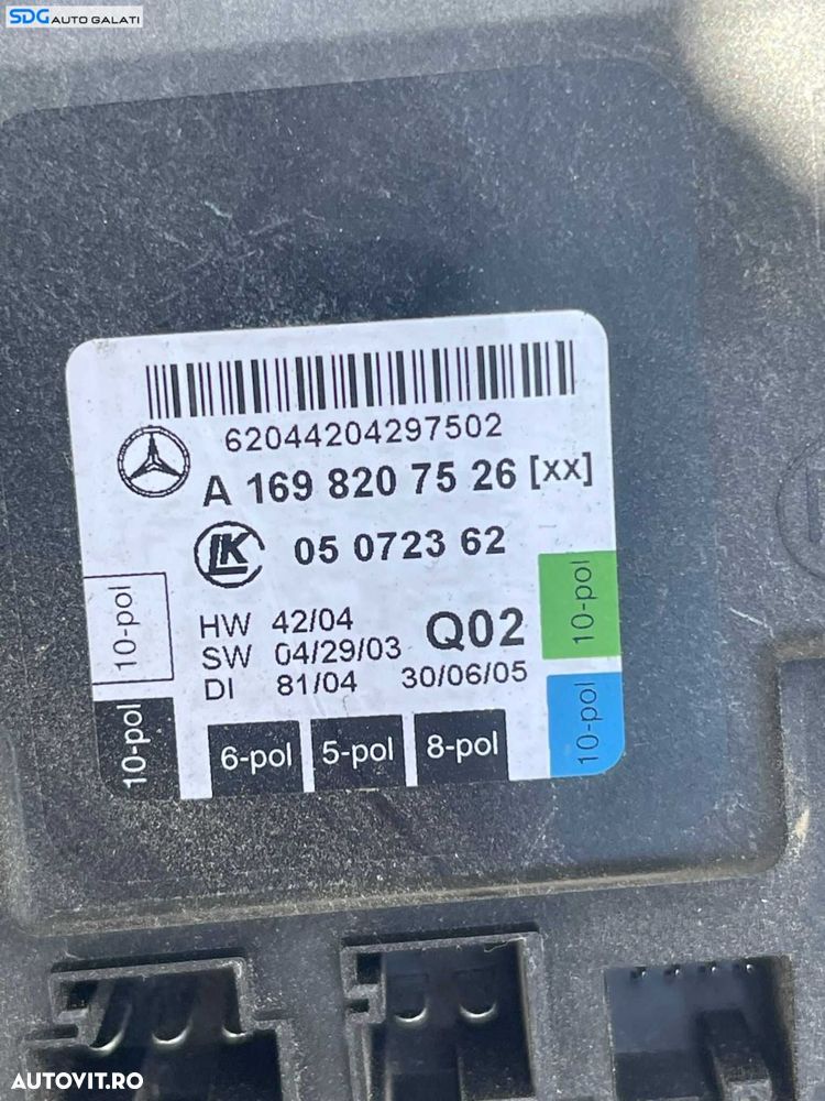 Modul Calculator Confort Control Usa Portiera Stanga Spate Mercedes W245 Clasa B Class B180 B200 2.0 CDI 2005 - 2012 Cod A1698207526 [C5874] - 2