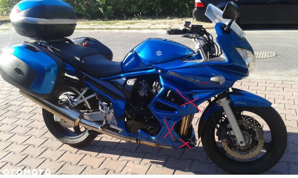 SUZUKI BANDIT 650 GSF 650 owiewka osłona boczek zbiornik silnik zawieszenie set podnóżek swap siedzenie chłodnica regulator moduł przełącznik przekaźnik licznik wiązka tłumiki arrow - 1