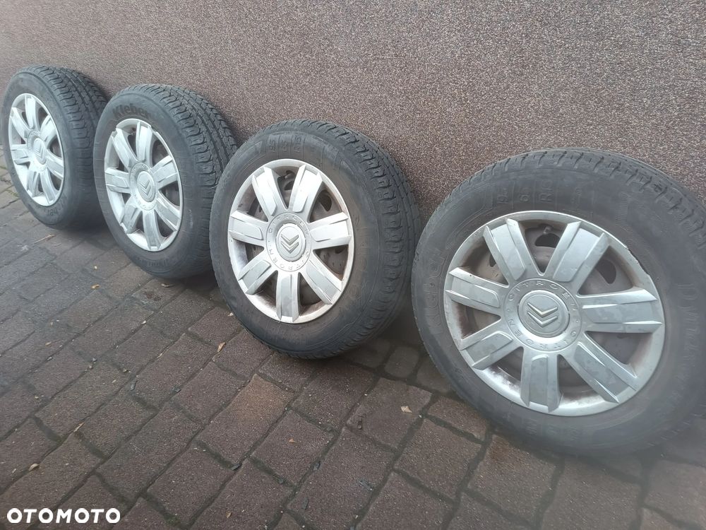 Citroen C5 peugeot 307 koła felgi stalowe 15 cali 15" 4x108 opony 195/65/15 kołpaki R15 - 1