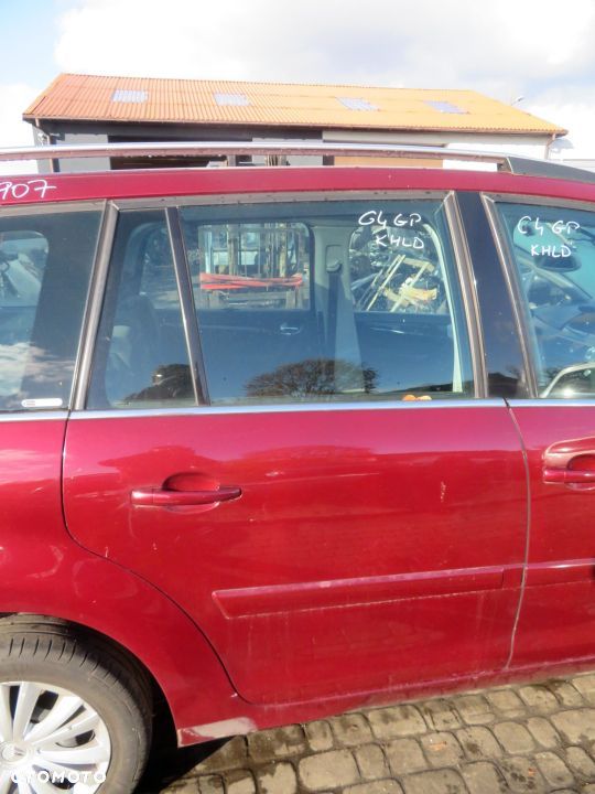 DRZWI TYLNE PRAWE C4 GRAND PICASSO I KHLD 9008P6 9008S8 CZERWONY BURLAT CITROEN 2006-2010 - 1