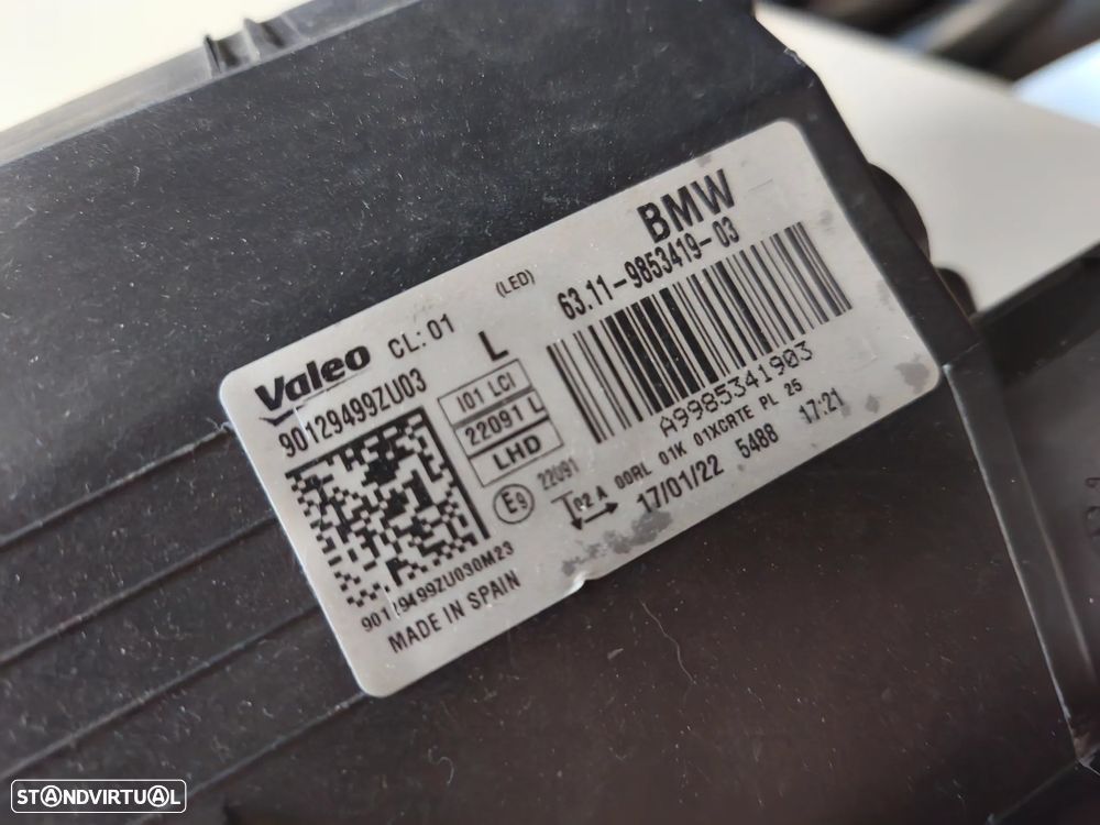 Farol esquerdo full Led Adaptativ BMW I3 Lci - 3