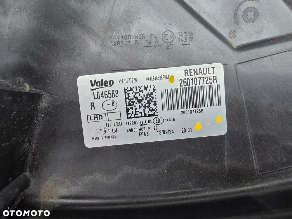 DACIA DUSTER III 3 BIGSTER Kompletna Lampa prawa przód Full Led 260107725R - 10