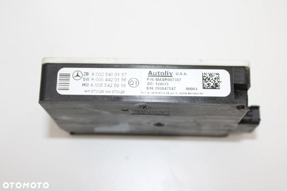 Radar odległościowy Distronik Plus OE Mercedes CL CL63 AMG W216 A0025409117 - 4