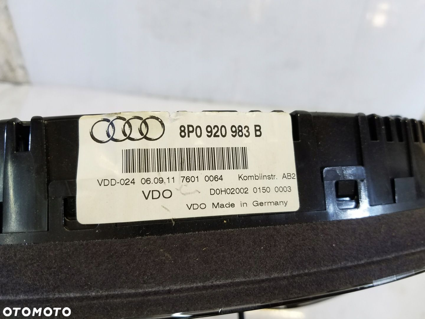 LICZNIK ZEGARY AUDI A3 8P LIFT 2.0 TFSI 8P0920983B - 3