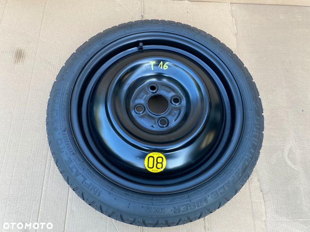 Koło dojazdowe dojazdówka TOYOTA AYGO X 125/70R16 ORYGINALNE wysyłka - 5