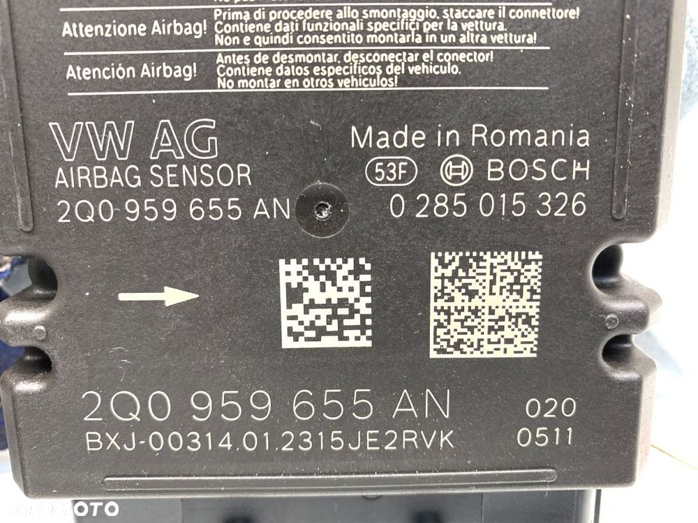 SENSOR AIRBAG  VW TRANSPORTER / CARAVELLE VI Autobus (SGB, SGJ, SHB, SHJ) 2015 - 2022 2.0 TDI 110 kW - 4