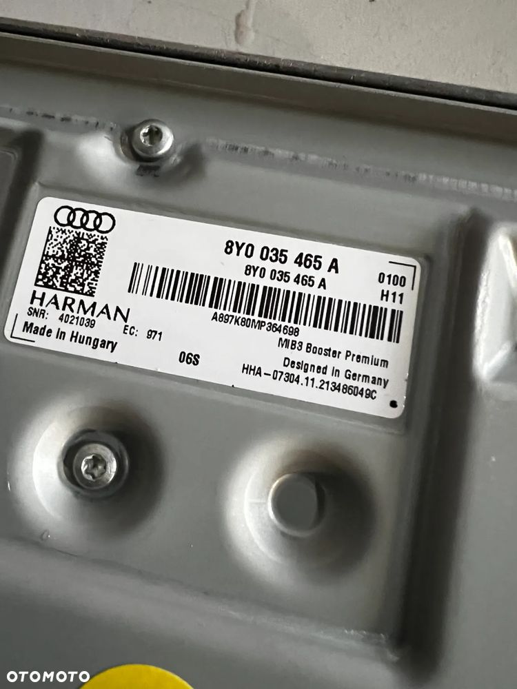 AUDI A3 A4 A5 A7 A6 WZMACNIACZ BANG OLUFSEN 8Y0035465 A - 4