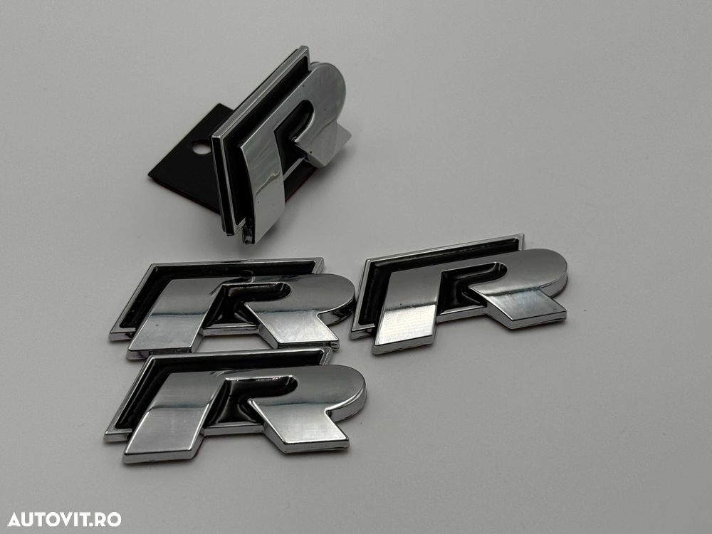 Set Embleme VW R negru - 3