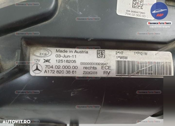 Far dreapta cu halogen, original, in stare buna Mercedes-Benz SLK-Clas - 6