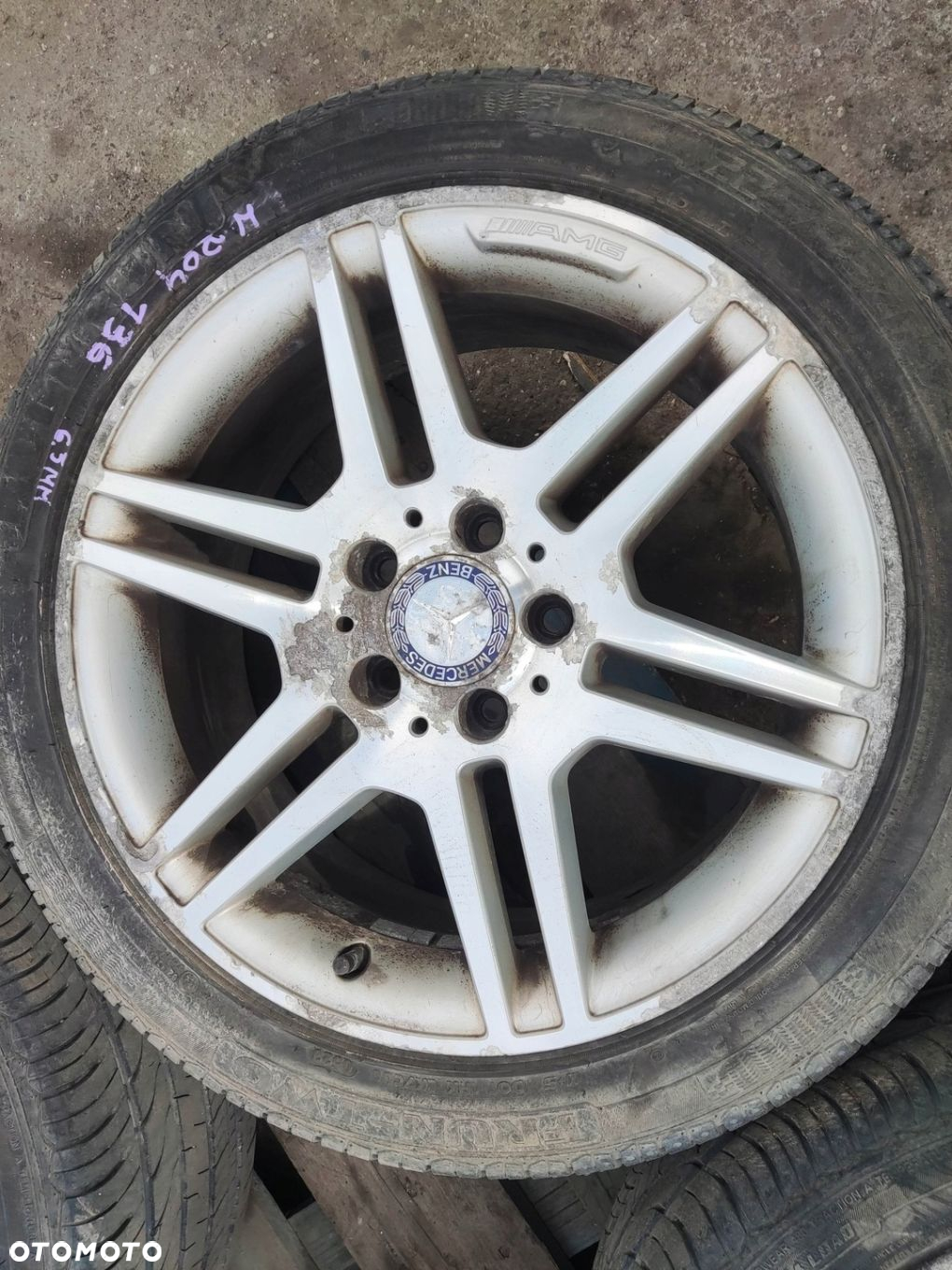 MERCEDES W204 W207 W212 FELGI ALUMINIOWE AMG 17 5X112 255/45/17 OPONY - 3