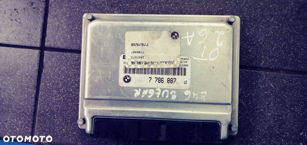 Komputer Sterownik  Silnika  BMW E46 7786887 - 1