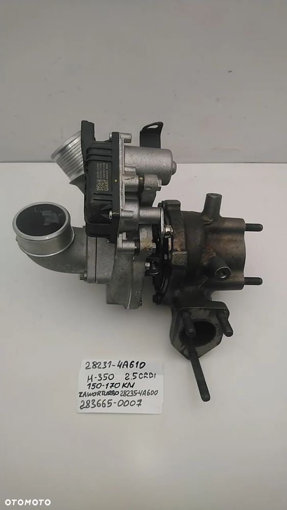TURBINA 2.5 CRDI 170KM H-1 II GRAND STAREX ILOAD 28231-4A610 283665-0007 - 3