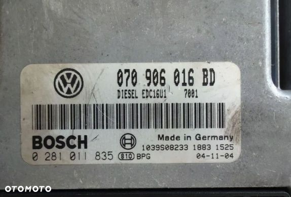 ZESTAW KOMPUTER VW T5 2.5 TDI 174KM 070906016BD - 3