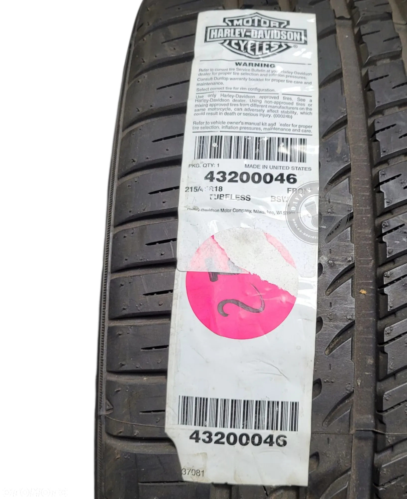 Opony Dunlop TK100 Harley Davidson Tri Glide Trike 43200046 - 5
