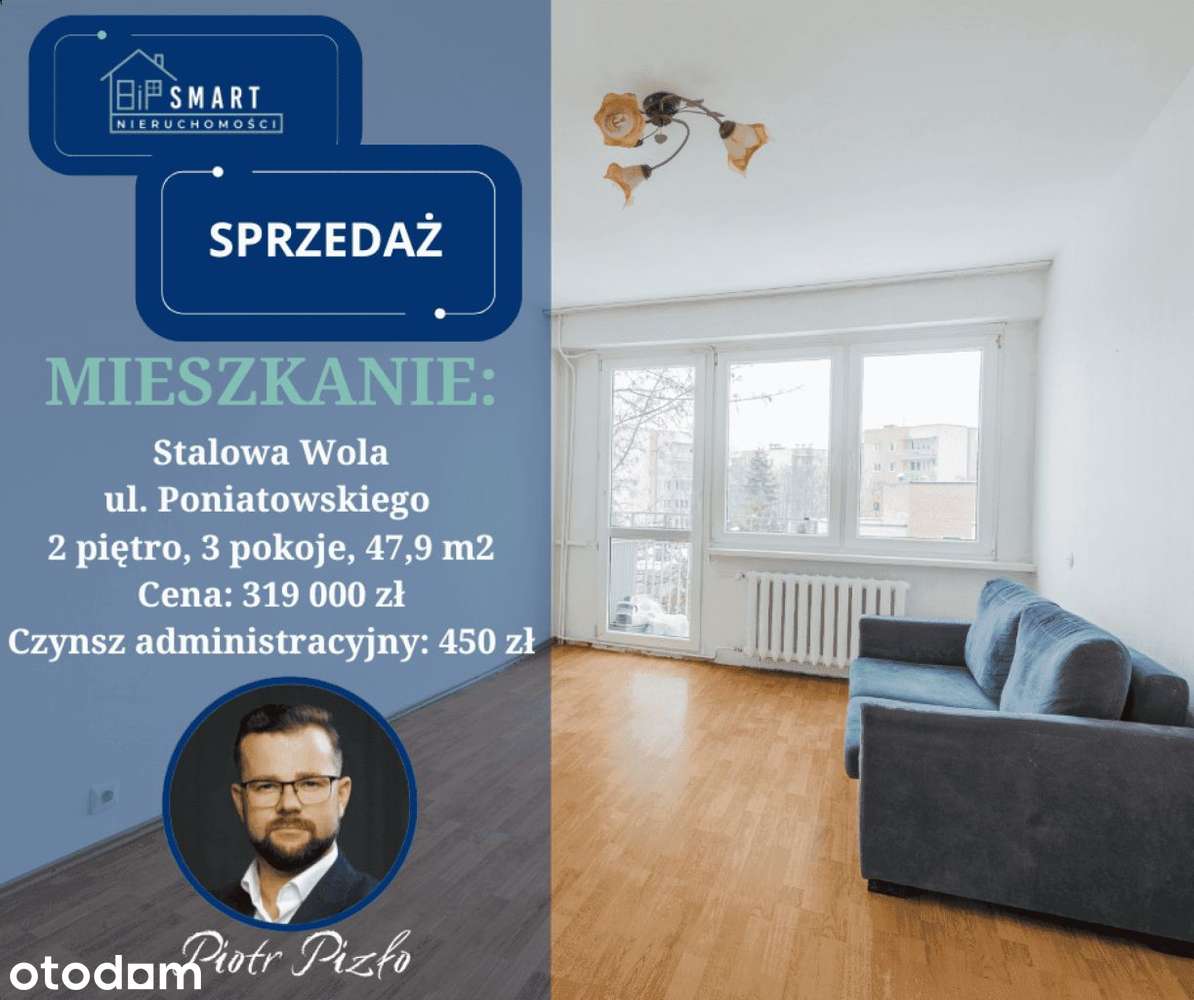 3 pokoje | do remontu | dwustronne | świetny układ