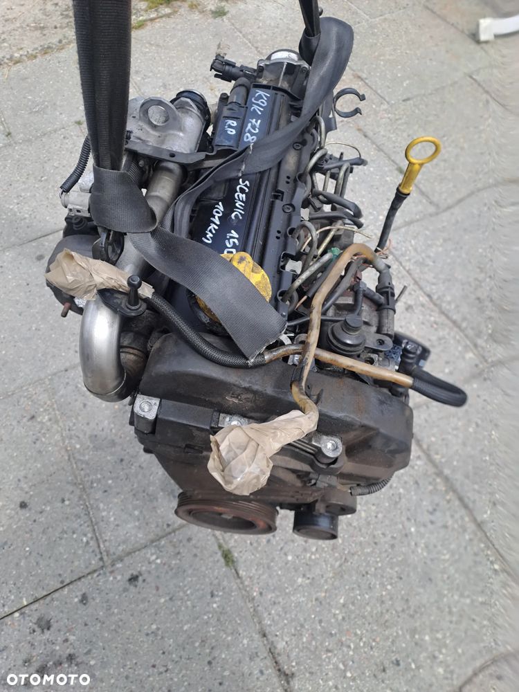 Dacia Renault Kangoo Modus Nissan 1.5 DCi 101KM silnik kompletny kod K9K728 K9K729 układ wtryskowy Delphi - 2