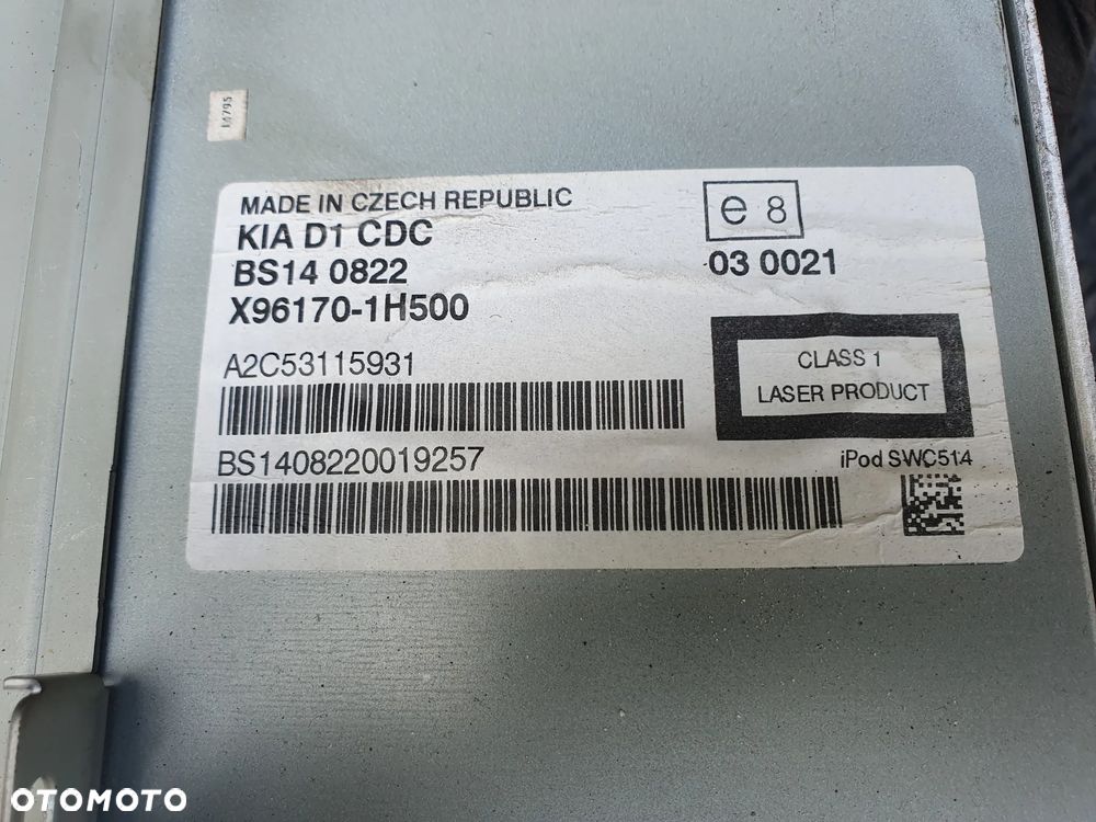 RADIO RADIOODTWARZACZ FABRYCZNY CD MP3 X96170-1H500 KIA CEED I 1 06-09 - 4
