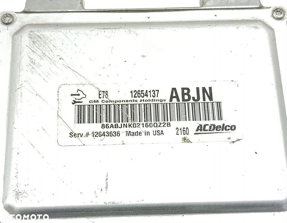 KOMPUTER SILNIKA STEROWNIK OPEL ASTRA J 1.4 T 12654137 - 4