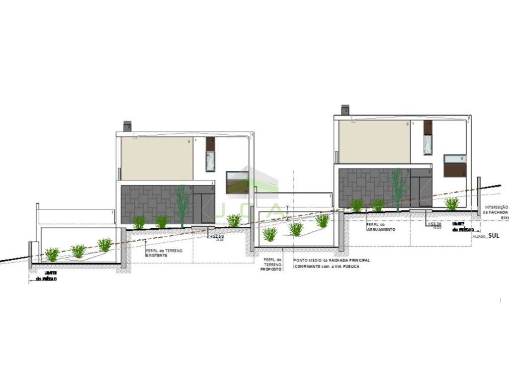 Terreno para construção 2 moradias + parcela de 1200m2 - Grande imagem: 4/9