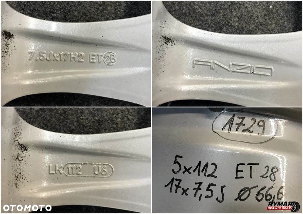 Felgi alu 17" Audi Skoda VW Seat 5x112 ET28 - 8