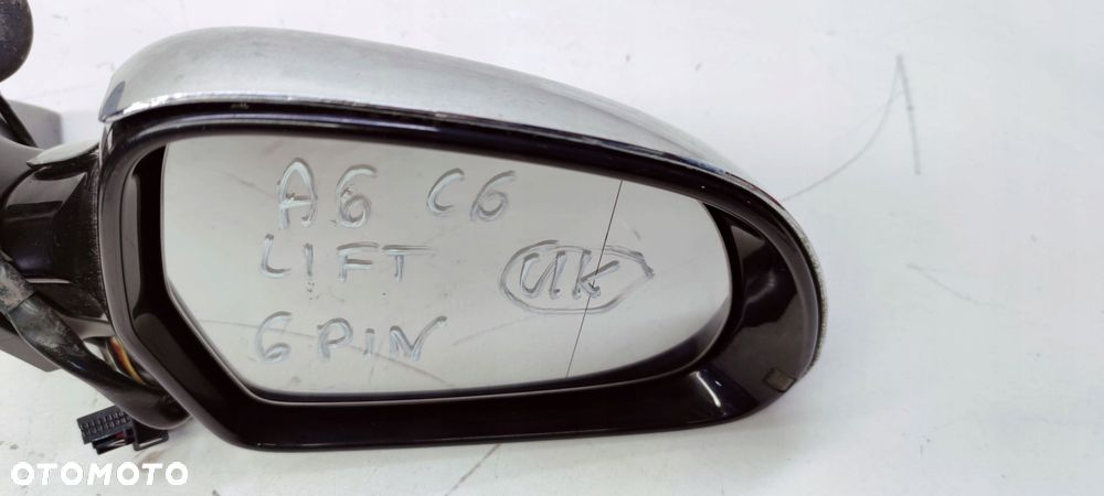 LUSTERKO PRAWY PRZÓD AUDI A6 C6 LIFT UK 6 PIN LZ9Y - 2