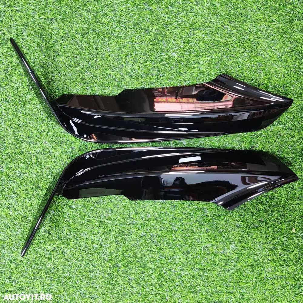 Extensii Prelungiri Bara Fata M BMW F30 F31, Lip Splitere Negru Lucios - 6