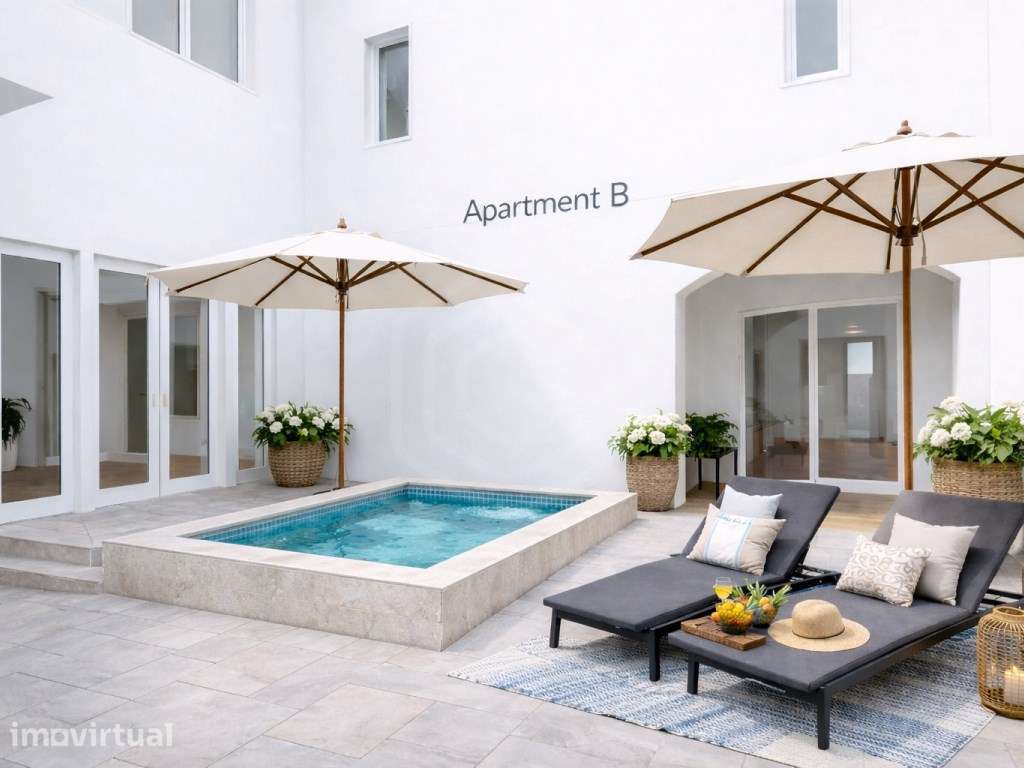 Apartamento T2 em edifício pombalino com vista para a marina de Vil... - Grande imagem: 2/15