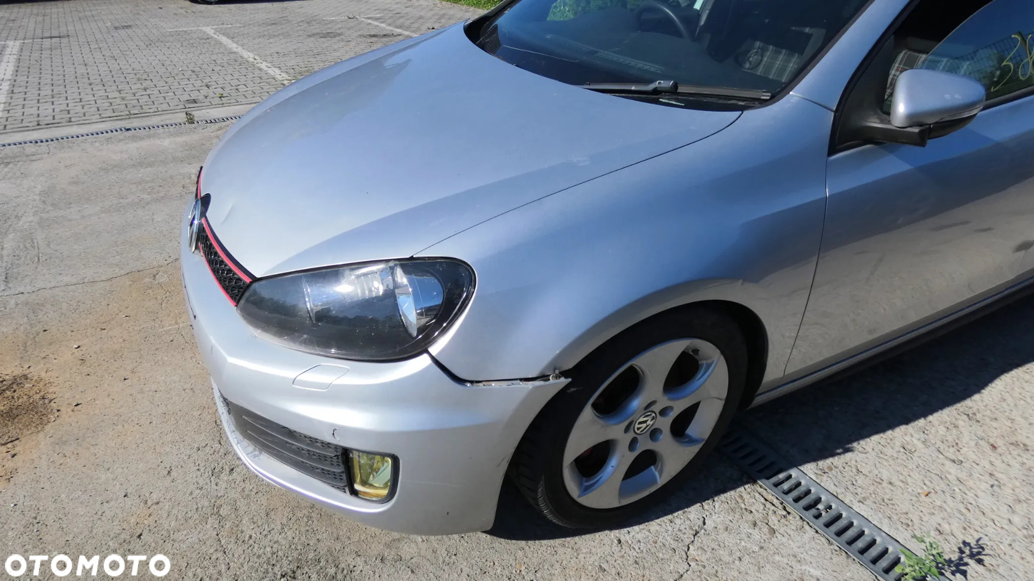 VW GOLF VI 6 GTI MASKA PRZÓD PRZEDNIA POKRYWA SILNIKA SREBRNA GORLICE - 5