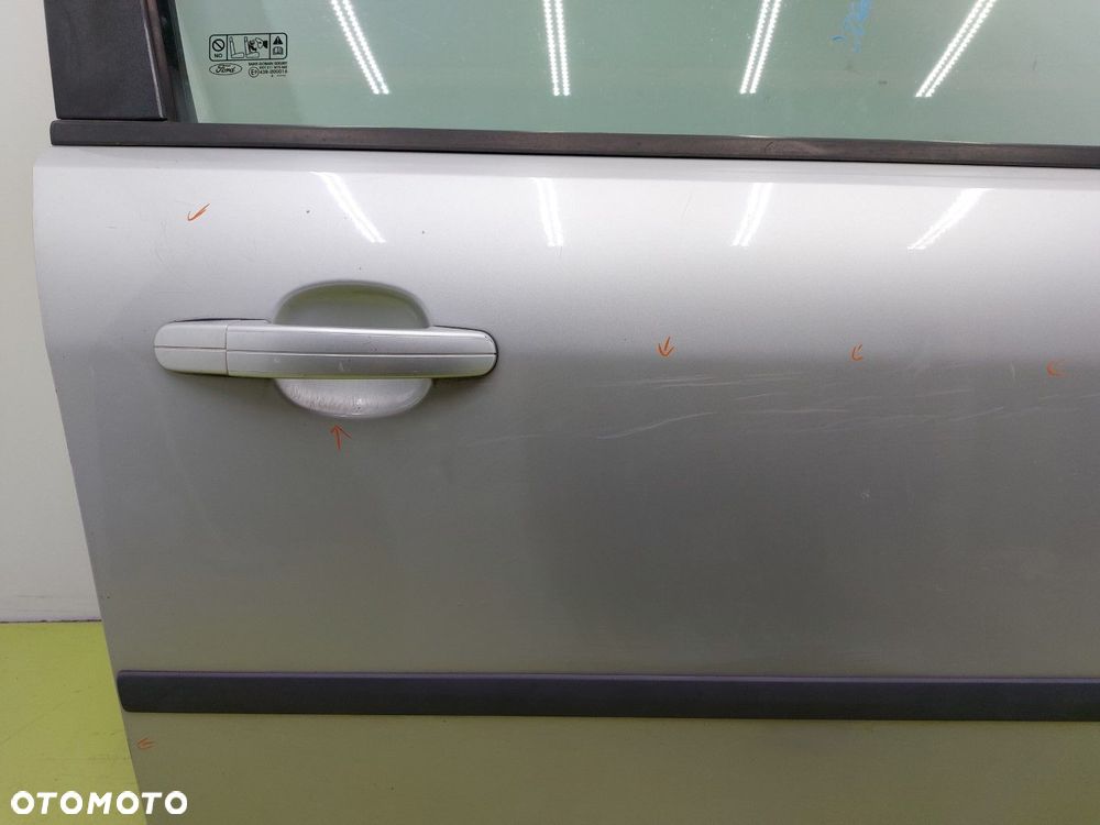 Drzwi przednie prawe przód FORD FOCUS MK2 2004-2007 Moondust Silver SREBRNE - 7
