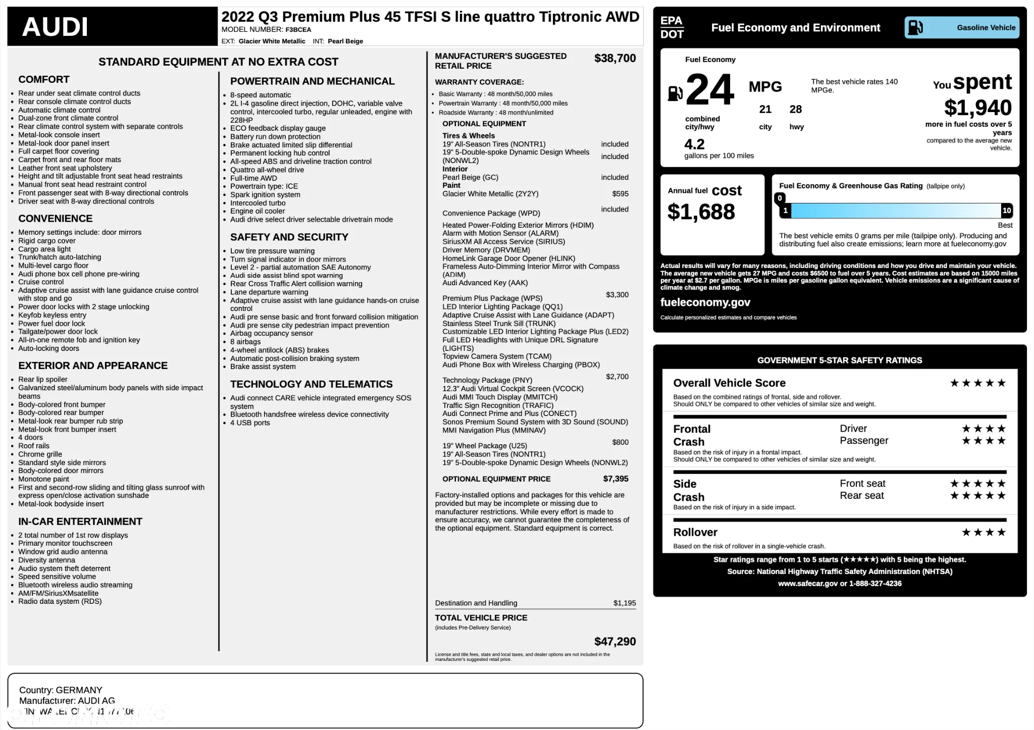 Audi Q3 45 TFSI quattro S tronic S line - 13