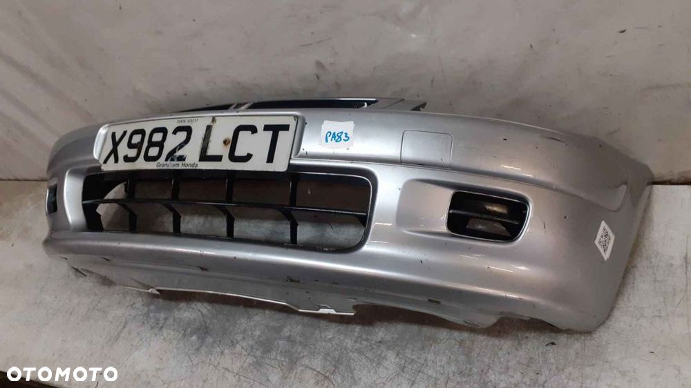 ^ ZDERZAK PRZÓD PRZEDNI HONDA LOGO NH583M SREBRNY - 3