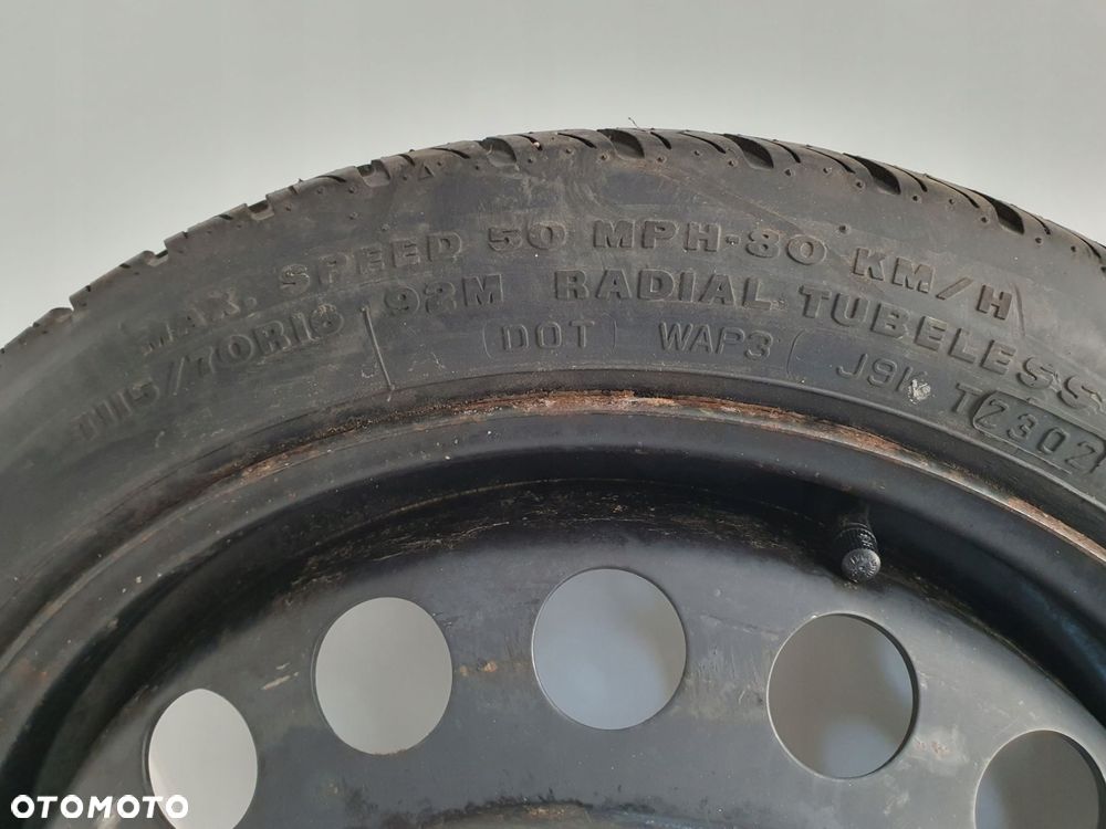KOŁO DOJAZDOWE dojazdówka 115/70 R16 2160115 5x110 Opel Vectra C Astra H - 2