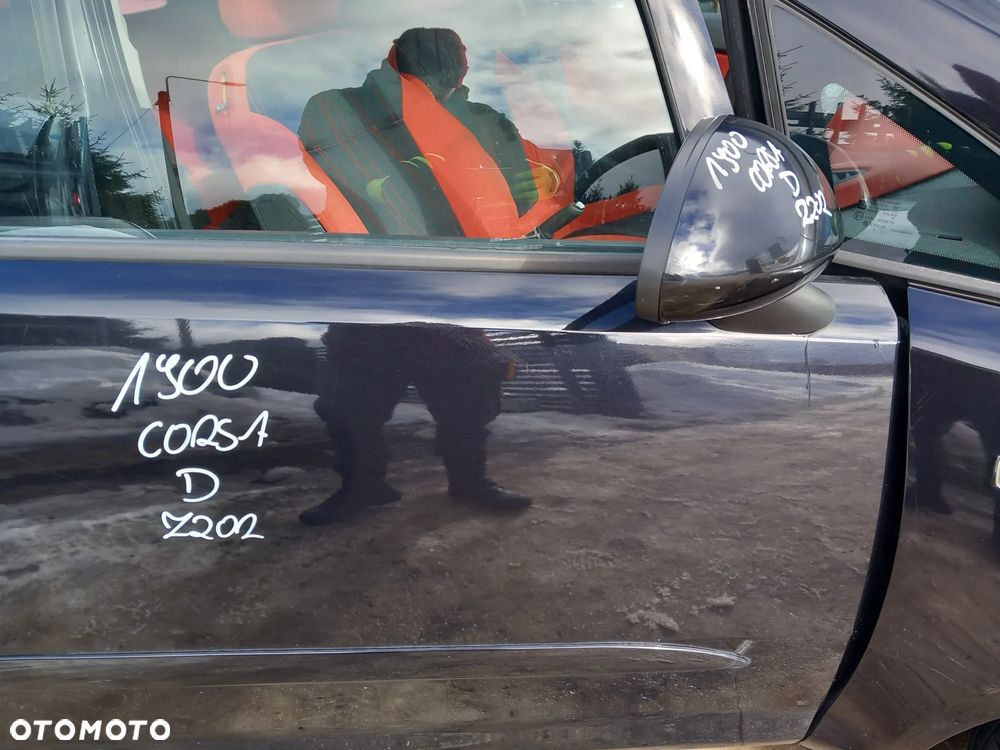 OPEL CORSA D DRZWI PRAWE PRZEDNIE PRAWY PRZÓD 3 DRZWI KOLOR: Z20R - 3