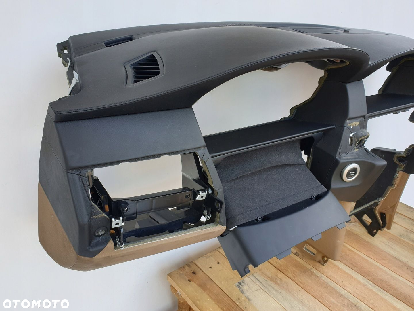 BMW E60 E61 M5 DESKA ROZDZIELCZA KONSOLA SKÓRA - 5