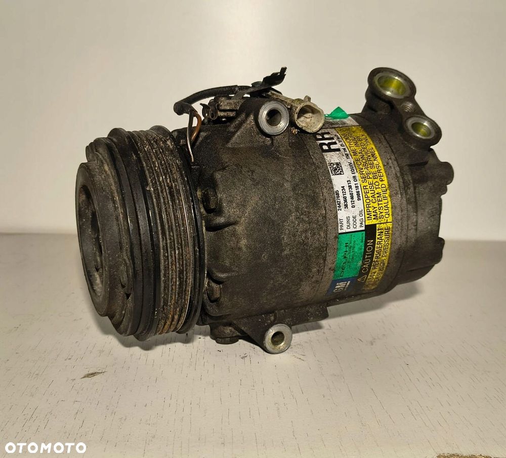 SPRĘŻARKA KOMPRESOR KLIMATYZACJI OPEL CORSA C, 24427685 - 4