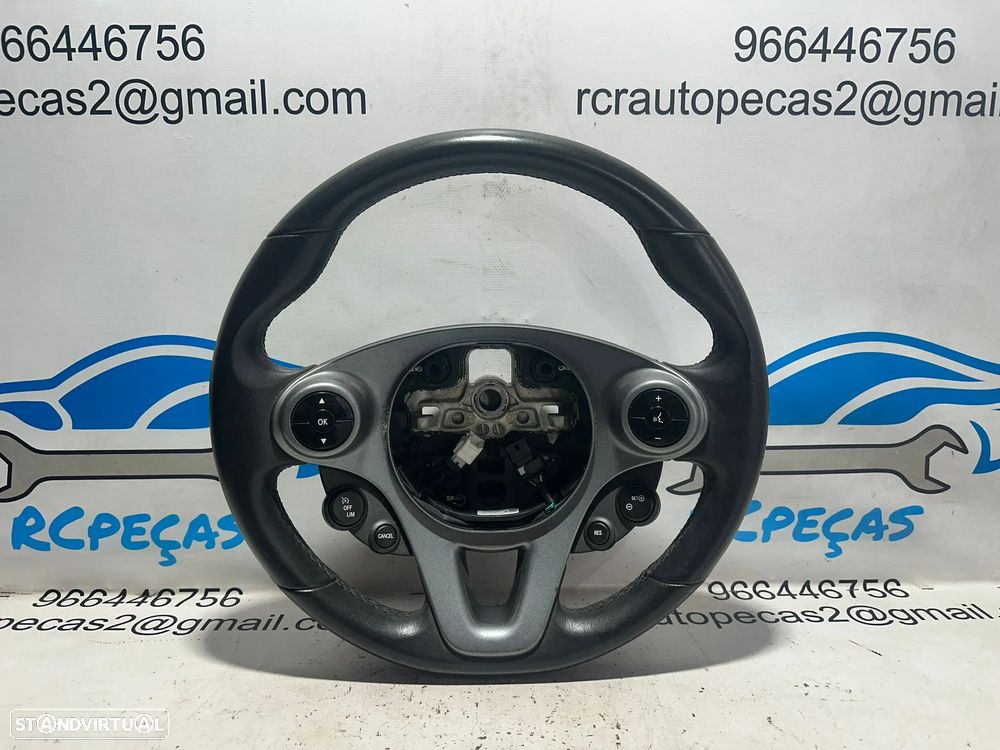 .Volante Pele Original Multifunções Botões Smart Fortwo 453 Hatchback 2014 - 2019 - 2