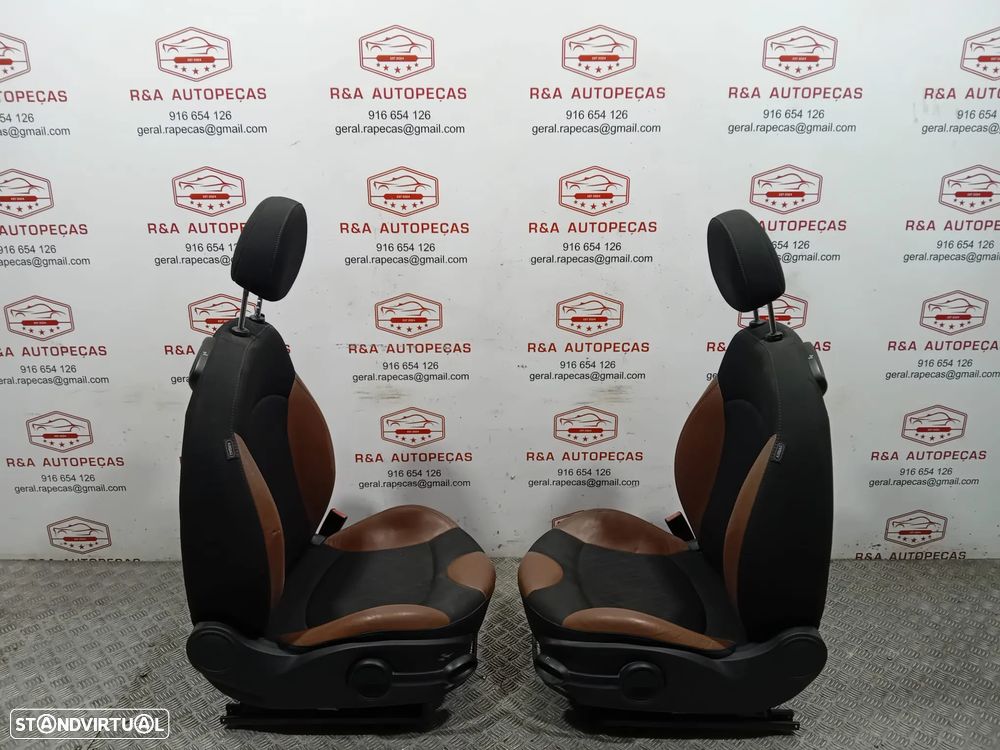 Conjunto de Bancos Mini Cooper S R56 Pele Tecido Original - 11