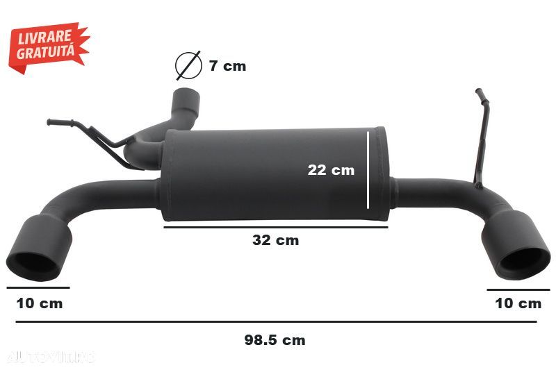 Bara Spate si Sistem de evacuare dubla Jeep Wrangler Rubicon JK (2007-2017)- livrare gratuita - 13