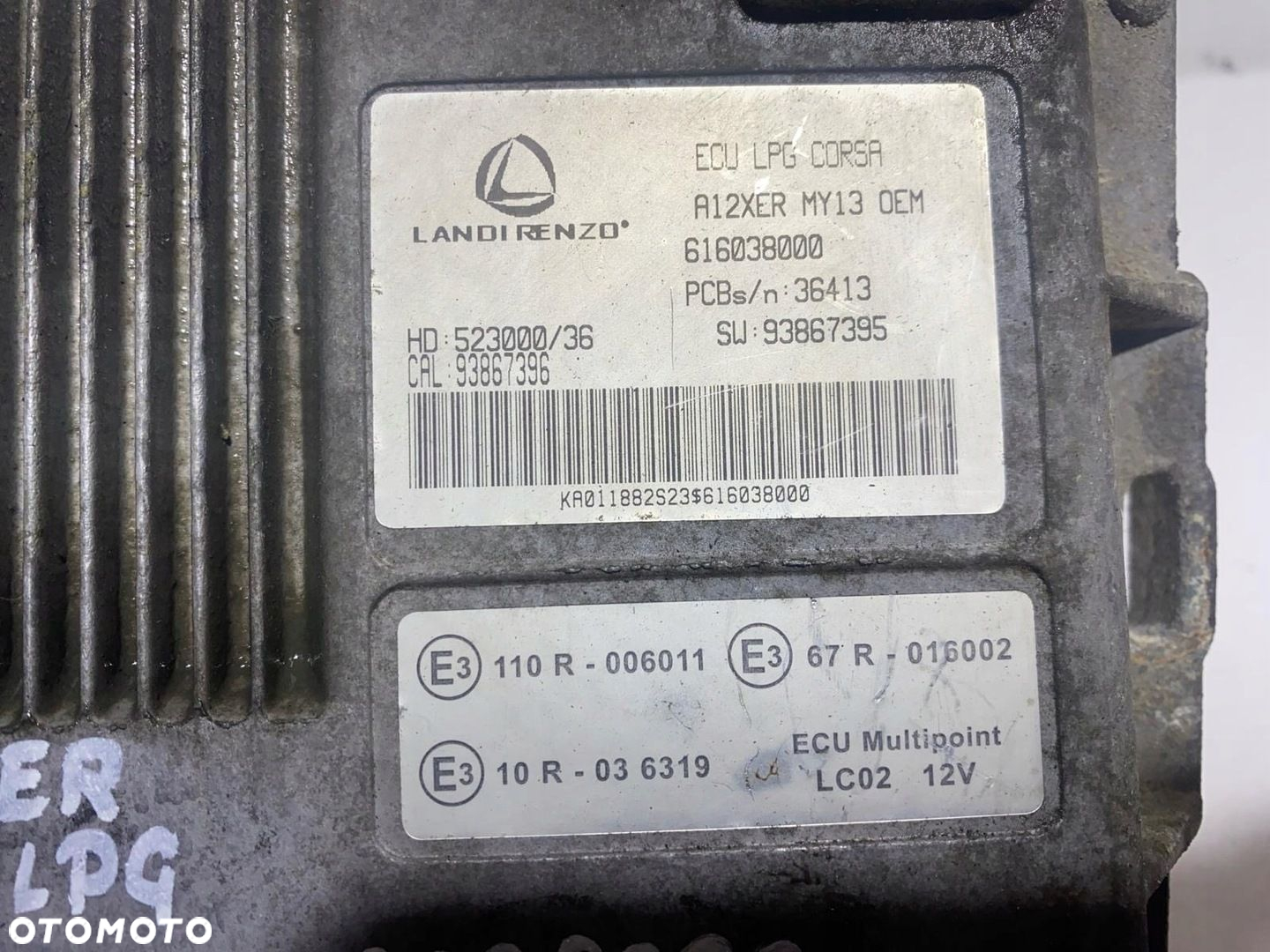 KOMPUTER STEROWNIK LPG GAZU OPEL 616038000 67R-016002 110R-006011 - 3