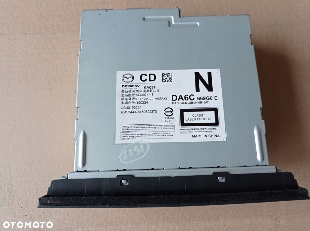 MAZDA 2 DJ ZMIENIARKA CD DA6C669G0E - 3