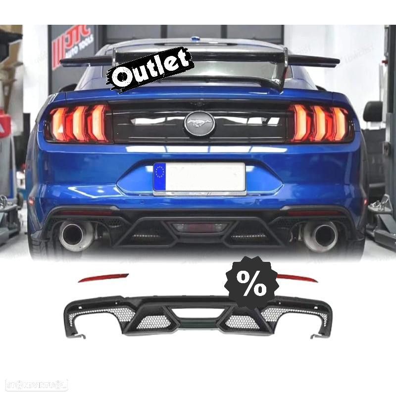 C018031C3 DIFUSOR TRASEIRO FORD MUSTANG 15-22 LOOK GT500 - 1