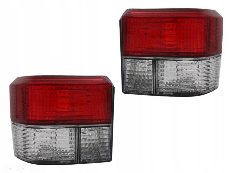 Lampy tyl ne kpl Tuning Clear VW T4 Transporter Multivan Caravelle 90-2003 - 1