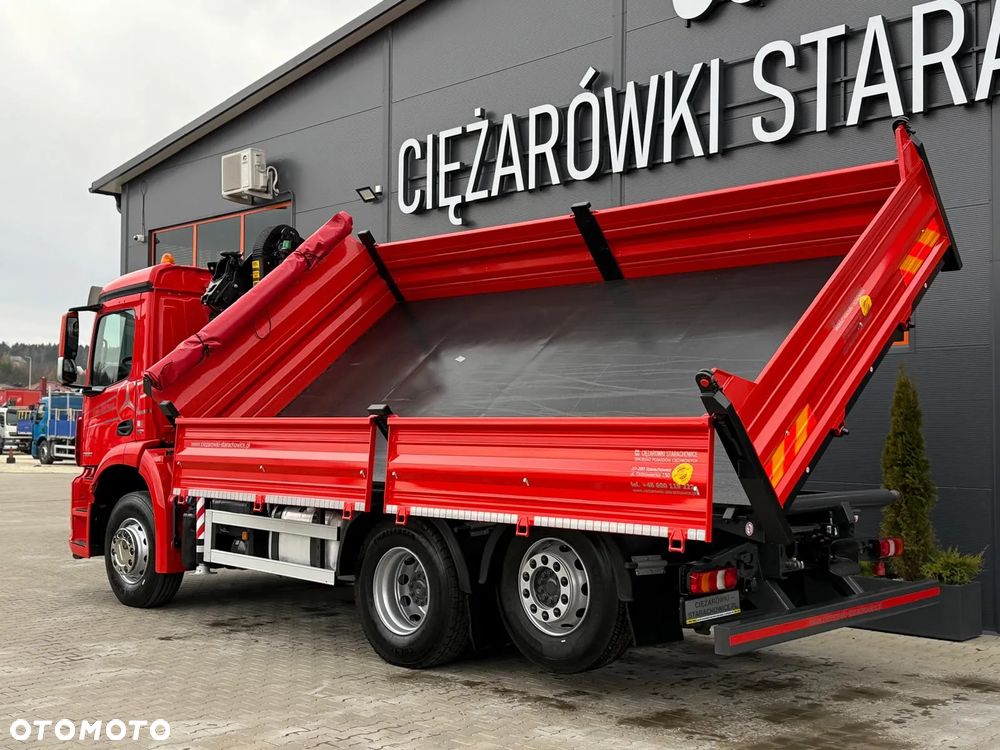 Mercedes-Benz AROCS 2532 // E6 // wywrotka 3-Stronna + PALFINGER PK 14001-EH // 6x2 6x4 HDS żuraw kran crane kiper kipper // Actros Antos - 22