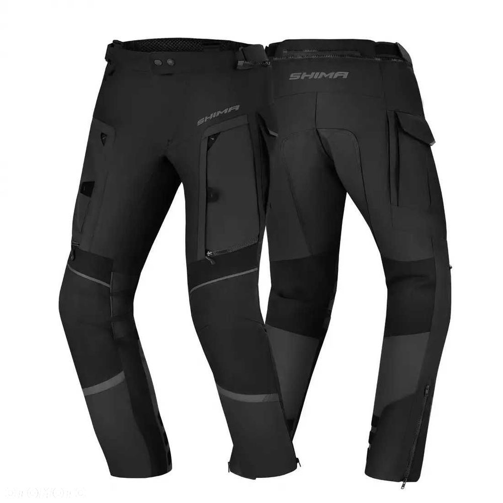 Tekstylne męskie spodnie motocyklowe - poliester HERO 2.0 MEN PNT BLK ROZ.L