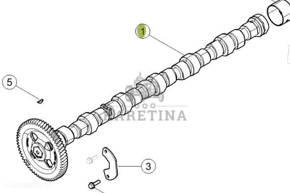 CLAAS Arion 610 660 Wałek Rozrządu Silnika CZĘŚCI 0011615530   00 1161 553 0 - 1