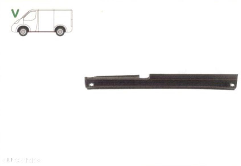 Prag Mercedes Vito / Clasa V (W638) 02.1996-01.2003 Stanga , lungime 2205 mm, prag din metal - 1